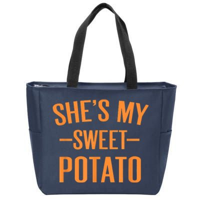 Thanksgiving Matching Couples She's My Sweet Potato I Yam Zip Tote Bag