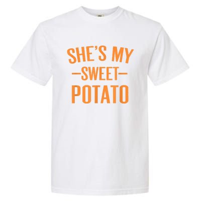 Thanksgiving Matching Couples She's My Sweet Potato I Yam Garment-Dyed Heavyweight T-Shirt