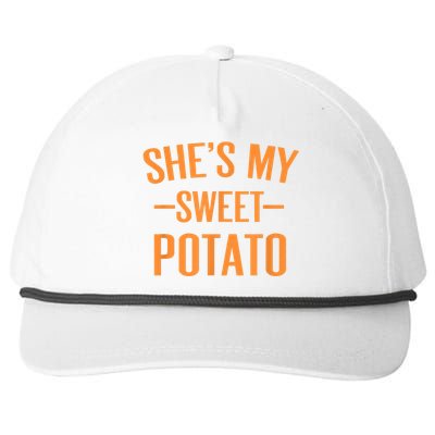 Thanksgiving Matching Couples She's My Sweet Potato I Yam Snapback Five-Panel Rope Hat