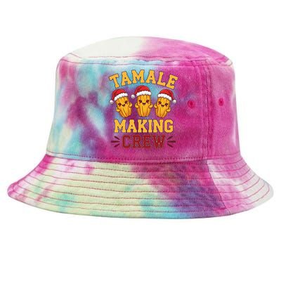 Tamale Making Crew Tamale Season Funny Mexican Christmas Tie-Dyed Bucket Hat