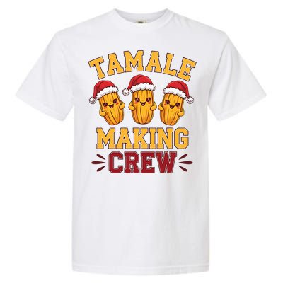 Tamale Making Crew Tamale Season Funny Mexican Christmas Garment-Dyed Heavyweight T-Shirt