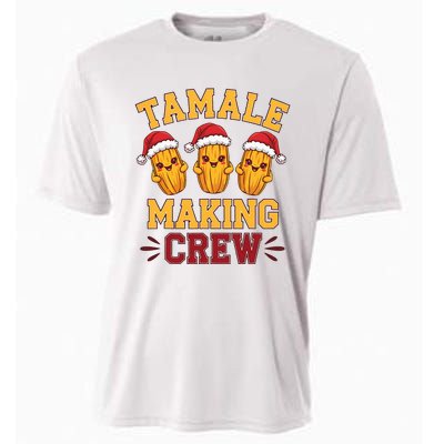 Tamale Making Crew Tamale Season Funny Mexican Christmas Cooling Performance Crew T-Shirt