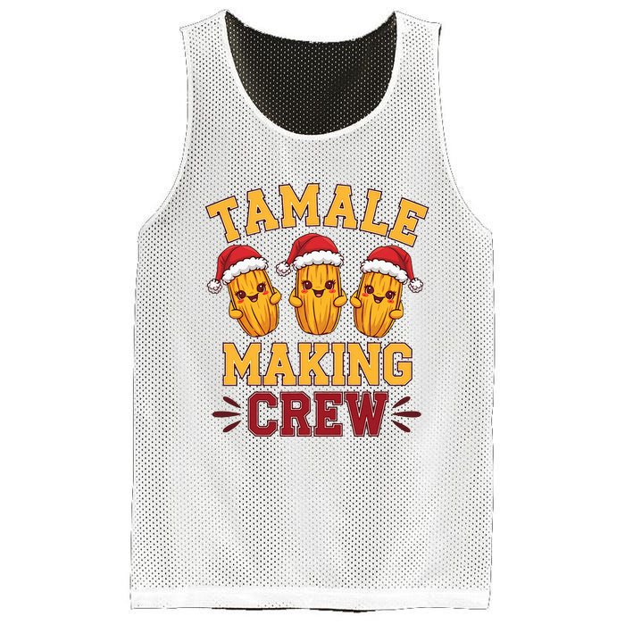 Tamale Making Crew Tamale Season Funny Mexican Christmas Mesh Reversible Basketball Jersey Tank