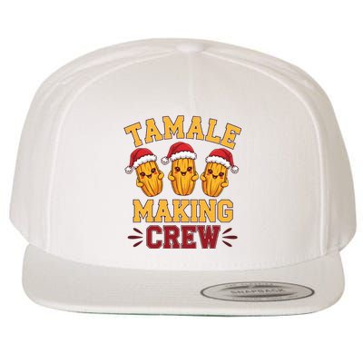 Tamale Making Crew Tamale Season Funny Mexican Christmas Wool Snapback Cap