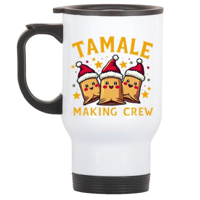 Tamale Making Crew Tamale Season Funny Mexican Christmas Stainless Steel Travel Mug