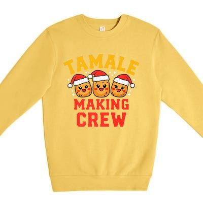 Tamale Making Crew Tamale Season Funny Mexican Christmas Premium Crewneck Sweatshirt