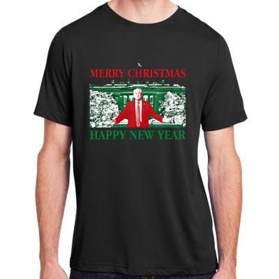 Trump Merry Christmas Xmas Happy New Year 2025 Adult ChromaSoft Performance T-Shirt