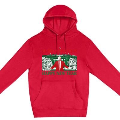 Trump Merry Christmas Xmas Happy New Year 2025 Premium Pullover Hoodie