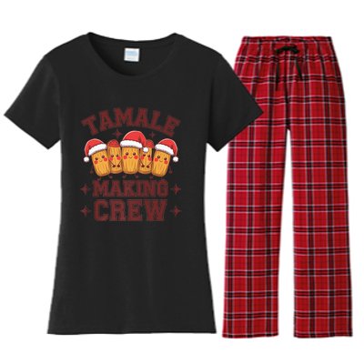 Tamale Making Crew Tamale Season Funny Mexican Christmas Women's Flannel Pajama Set