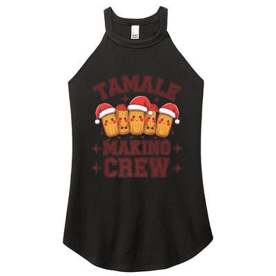 Tamale Making Crew Tamale Season Funny Mexican Christmas Women's Perfect Tri Rocker Tank