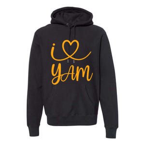 Thanksgiving Matching Couples She's My Sweet Potato I Yam Premium Hoodie