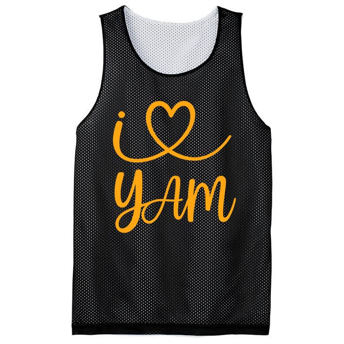 Thanksgiving Matching Couples She's My Sweet Potato I Yam Mesh Reversible Basketball Jersey Tank