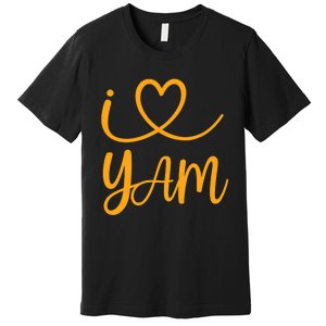 Thanksgiving Matching Couples She's My Sweet Potato I Yam Premium T-Shirt