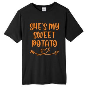 Thanksgiving Matching Couple SheS My Sweet Potato I Yam Set Tall Fusion ChromaSoft Performance T-Shirt