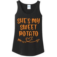 Thanksgiving Matching Couple SheS My Sweet Potato I Yam Set Ladies Essential Tank