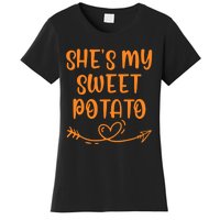 Thanksgiving Matching Couple SheS My Sweet Potato I Yam Set Women's T-Shirt