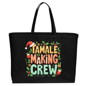 Tamale Making Crew Tamale Season Funny Mexican Merry Christmas Cotton Canvas Jumbo Tote