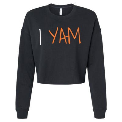Thanksgiving Matching Couples She's My Sweet Potato I Yam Cropped Pullover Crew