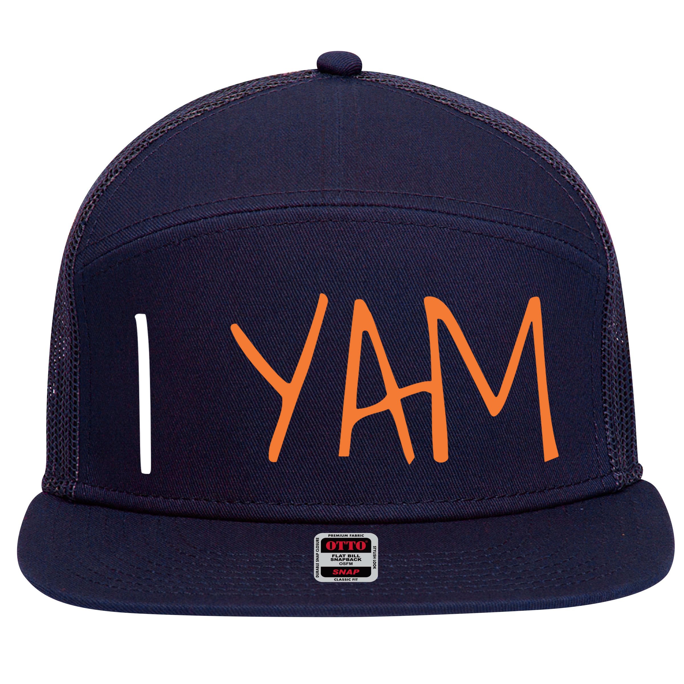 Thanksgiving Matching Couples She's My Sweet Potato I Yam 7 Panel Mesh Trucker Snapback Hat