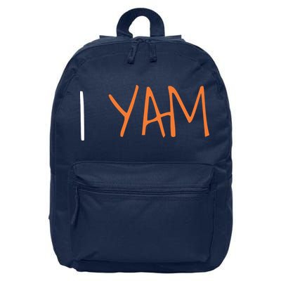 Thanksgiving Matching Couples She's My Sweet Potato I Yam 16 in Basic Backpack