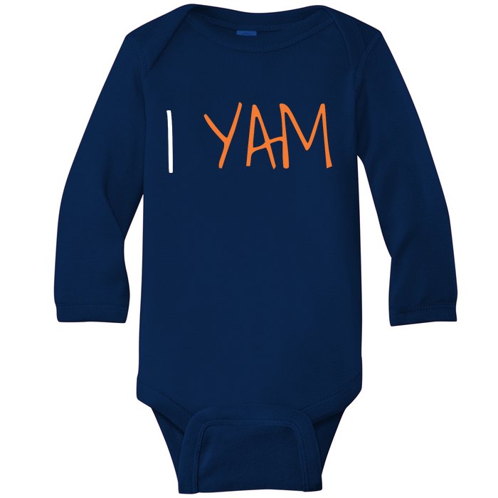 Thanksgiving Matching Couples She's My Sweet Potato I Yam Baby Long Sleeve Bodysuit