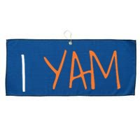 Thanksgiving Matching Couples She's My Sweet Potato I Yam Large Microfiber Waffle Golf Towel