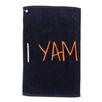 Thanksgiving Matching Couples She's My Sweet Potato I Yam Platinum Collection Golf Towel