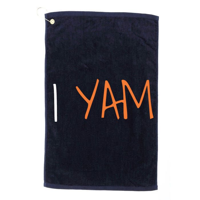 Thanksgiving Matching Couples She's My Sweet Potato I Yam Platinum Collection Golf Towel