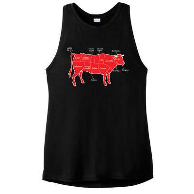 Tex Mex Cow Ladies PosiCharge Tri-Blend Wicking Tank