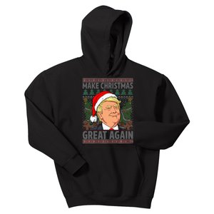 Trump Make Christmas Great Again Ugly Christmas Sweaters  Kids Hoodie