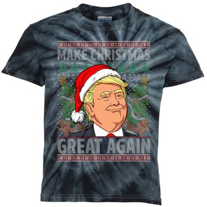 Trump Make Christmas Great Again Ugly Christmas Sweaters  Kids Tie-Dye T-Shirt