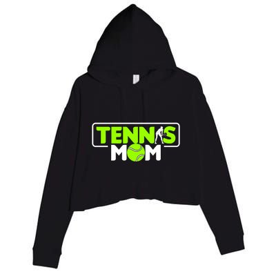 Tennis Mom Cute Gift Crop Fleece Hoodie