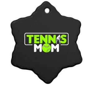 Tennis Mom Cute Gift Ceramic Star Ornament