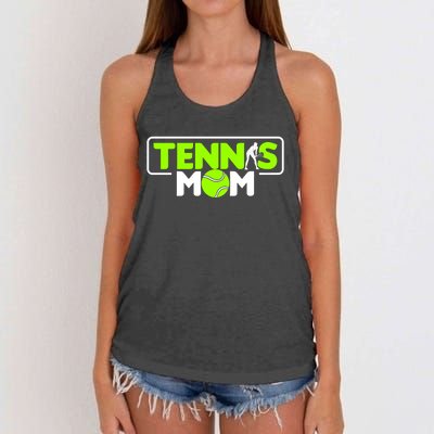 Tennis Mom Cute Gift Women's Knotted Racerback Tank