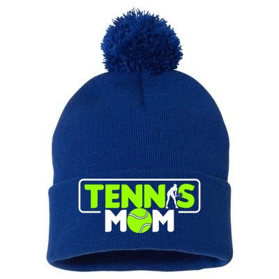 Tennis Mom Cute Gift Pom Pom 12in Knit Beanie