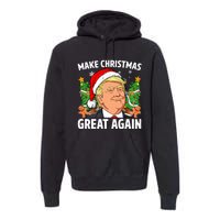 Trump Make Christmas Great Again Ugly Christmas Sweaters   Premium Hoodie