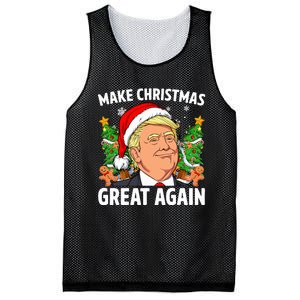 Trump Make Christmas Great Again Ugly Christmas Sweaters   Mesh Reversible Basketball Jersey Tank