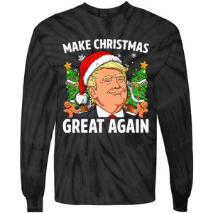 Trump Make Christmas Great Again Ugly Christmas Sweaters   Tie-Dye Long Sleeve Shirt