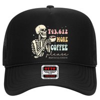 T43.612 More Coffee Please Medical Coder Skeleton Trucker Hat