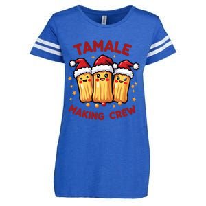 Tamale Making Crew Tamale Season Funny Mexican Squad Xmas Pjs Enza Ladies Jersey Football T-Shirt