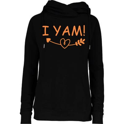 Thanksgiving Matching Couples She's My Sweet Potato I Yam Womens Funnel Neck Pullover Hood