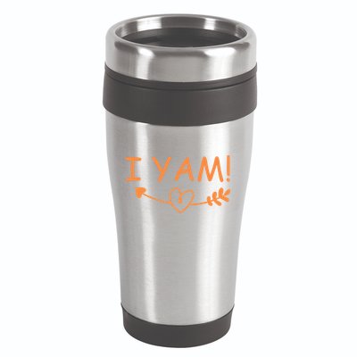 Thanksgiving Matching Couples She's My Sweet Potato I Yam 16oz Travel Tumbler