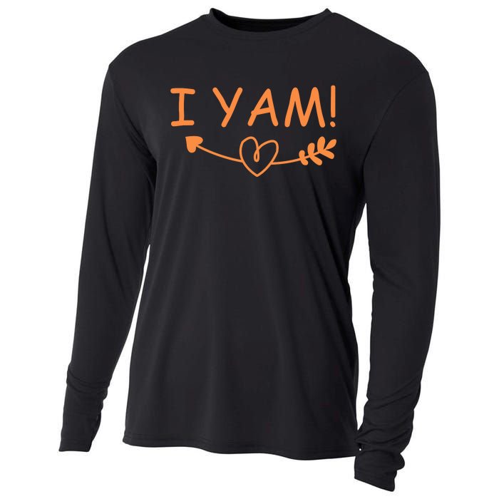 Thanksgiving Matching Couples She's My Sweet Potato I Yam Cooling Performance Long Sleeve Crew