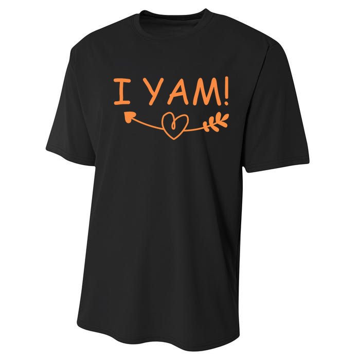 Thanksgiving Matching Couples She's My Sweet Potato I Yam Performance Sprint T-Shirt