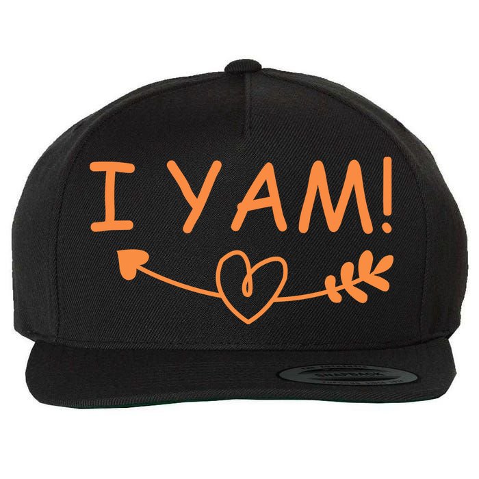 Thanksgiving Matching Couples She's My Sweet Potato I Yam Wool Snapback Cap