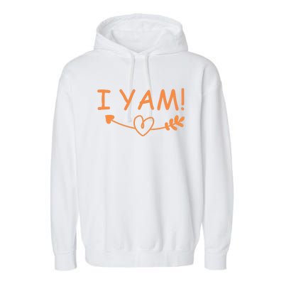 Thanksgiving Matching Couples She's My Sweet Potato I Yam Garment-Dyed Fleece Hoodie