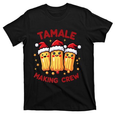 Tamale Making Crew Tamale Season Funny Mexican Squad Xmas T-Shirt