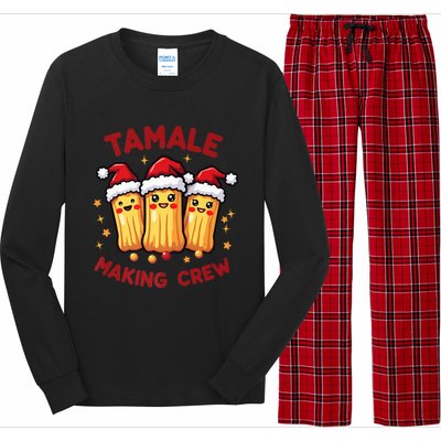 Tamale Making Crew Tamale Season Funny Mexican Squad Xmas Long Sleeve Pajama Set