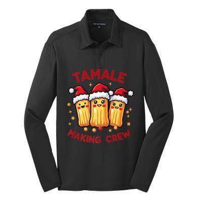 Tamale Making Crew Tamale Season Funny Mexican Squad Xmas Silk Touch Performance Long Sleeve Polo