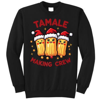 Tamale Making Crew Tamale Season Funny Mexican Squad Xmas Tall Sweatshirt